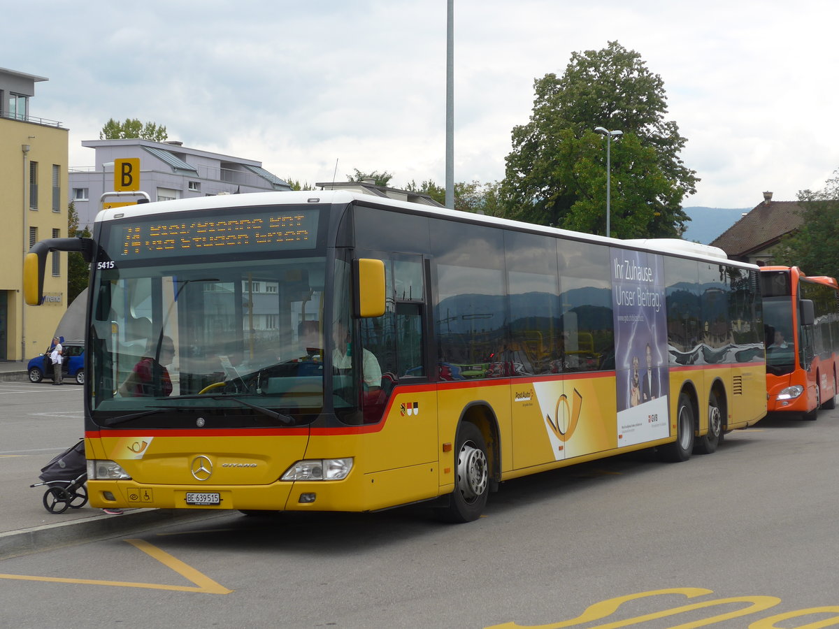 (196'549) - AVA Aarberg - Nr. 5/BE 639'515 - Mercedes am 3. September 2018 beim Bahnhof Lyss