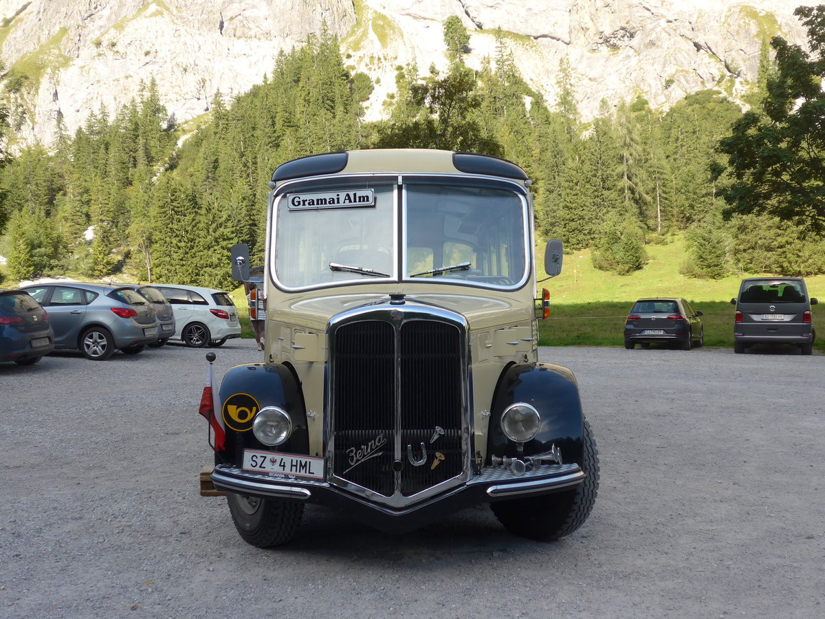 (196'746) - Wll, Maurach - SZ 4 HML - Berna/Gangloff (ex Rapold, CH-Neuhausen; ex Spring, CH-Schwenden; ex Kunz, CH-Schwenden) am 11. September 2018 auf der Gramai Alm