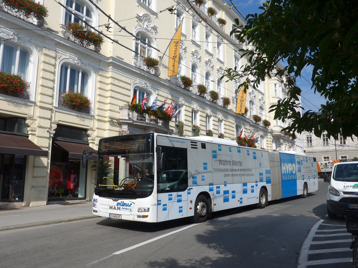 (197'265) - Albus, Salzburg - Nr. L1770/S 466 SP - MAN am 13. September 2018 in Salzburg, Makartplatz