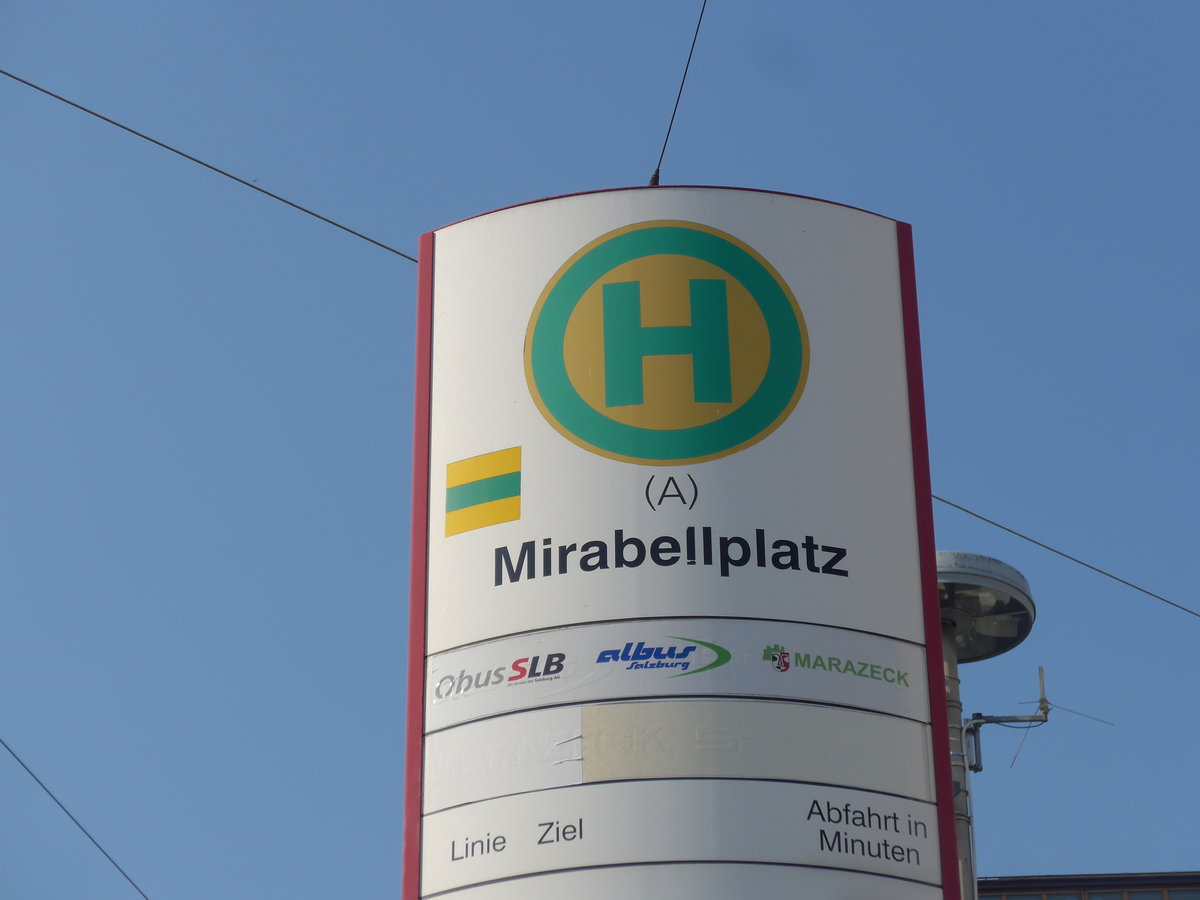 (197'286) - Bus-Haltestelle - Salzburg, Mirabellplatz - am 13. September 2018