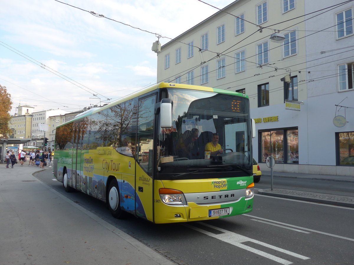 (197'358) - Albus, Salzburg - Nr. L5471/S 627 TK - Setra am 13. September 2018 in Salzburg, Hanuschplatz