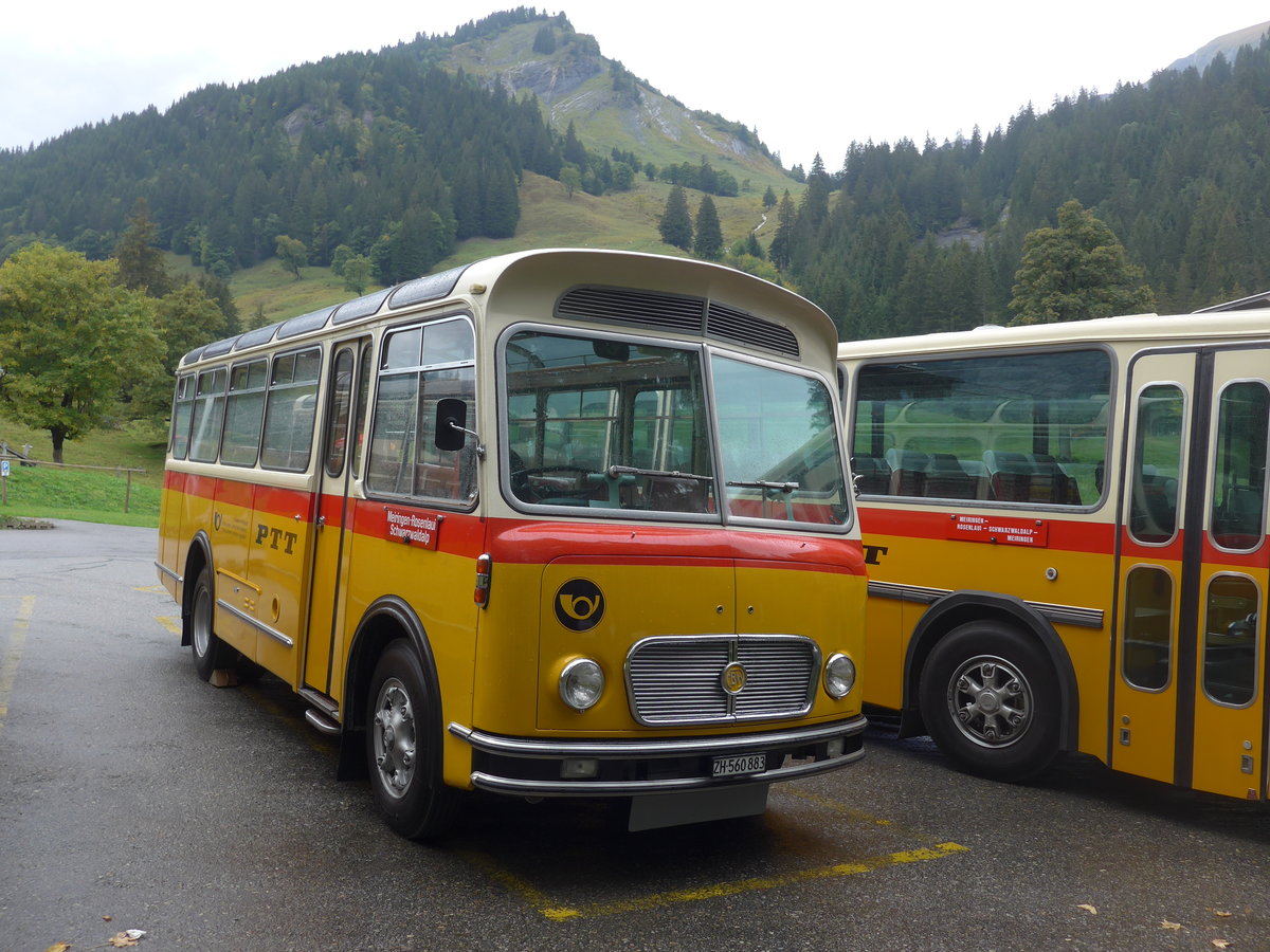 (197'804) - Frutig, Birmensdorf - ZH 560'883 - FBW/FHS (ex P 23'217) am 16. September 2018 auf der Schwarzwaldalp