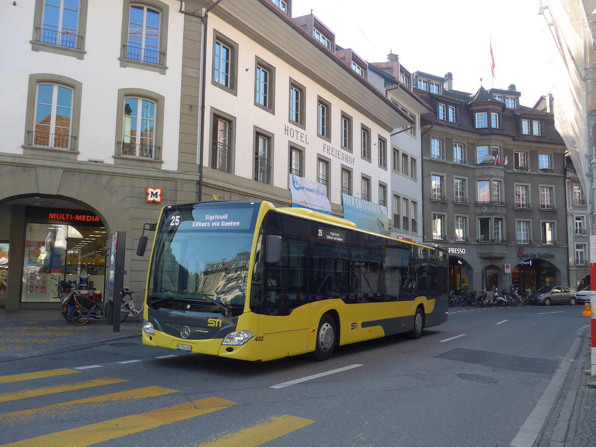 (197'897) - STI Thun - Nr. 402/BE 754'402 - Mercedes am 20. September 2018 in Thun, Freienhof