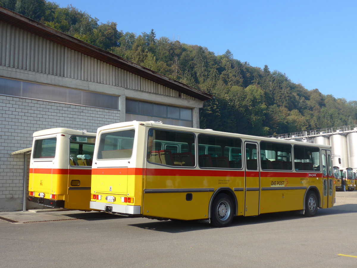 (197'994) - Oldtimer Club Saurer, Arbon - TG 95'083 - Saurer/Tscher (ex Schwizer, Goldach Nr. 2) am 30. September 2018 in Willisau, Altes Zeughaus