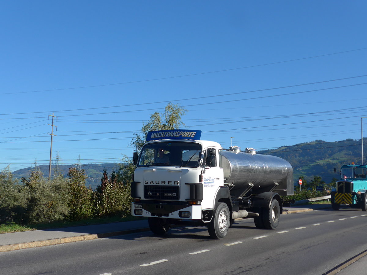 (198'184) - Bischof, Wolfhalden - SG 500'041 - Saurer am 13. Oktober 2018 in Bilten, Schniserstrasse