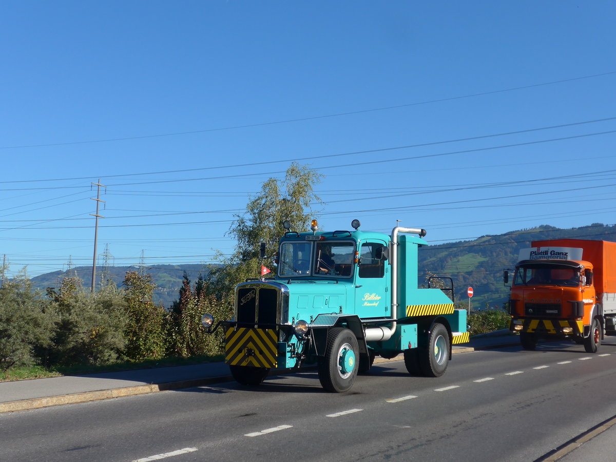 (198'185) - Billeter, Mnnedorf - Nr. 8/ZH 17'186 - FBW am 13. Oktober 2018 in Bilten, Schniserstrasse