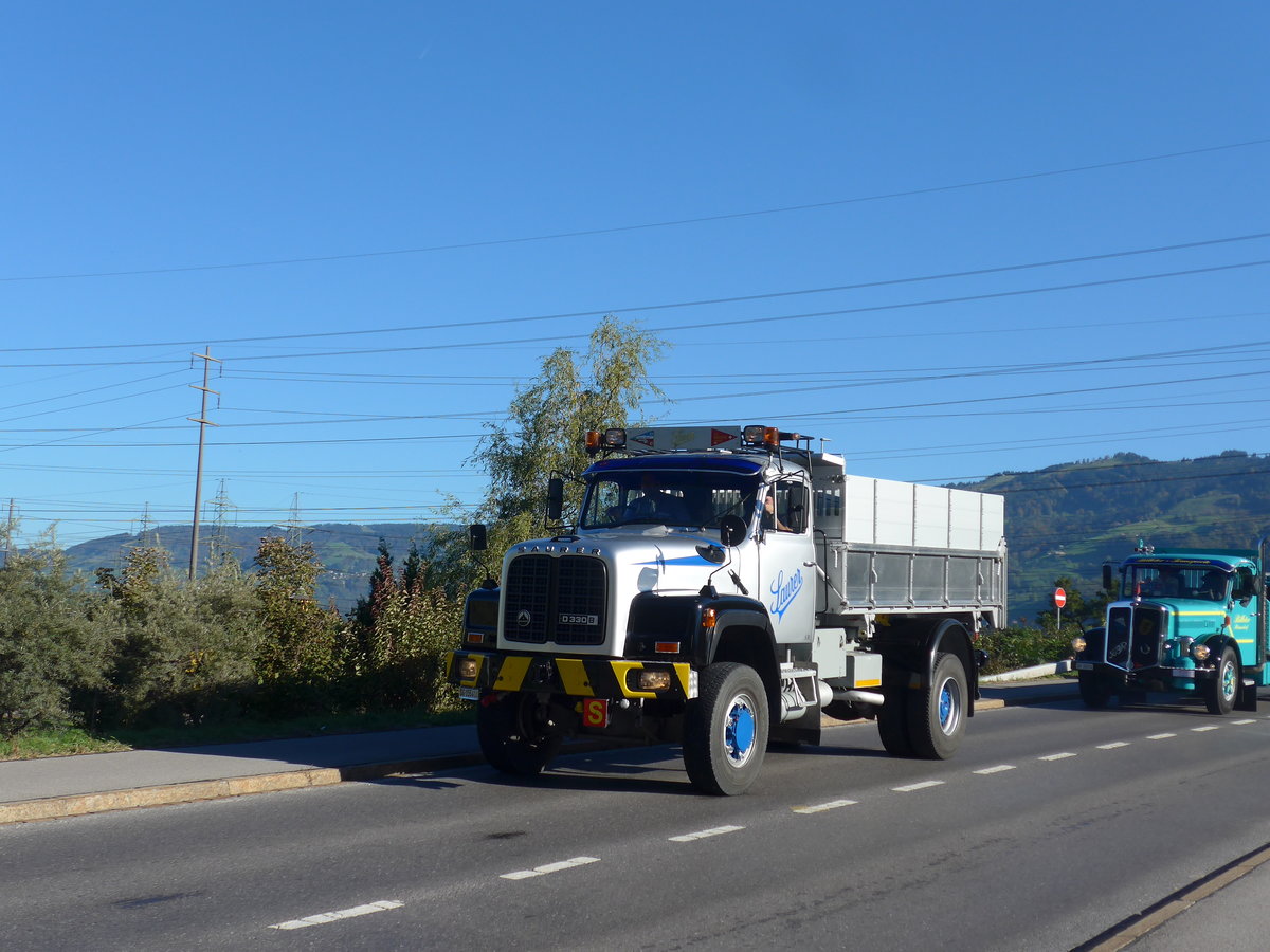 (198'188) - Saurer - SG 155'410 - am 13. Oktober 2018 in Bilten, Schniserstrasse