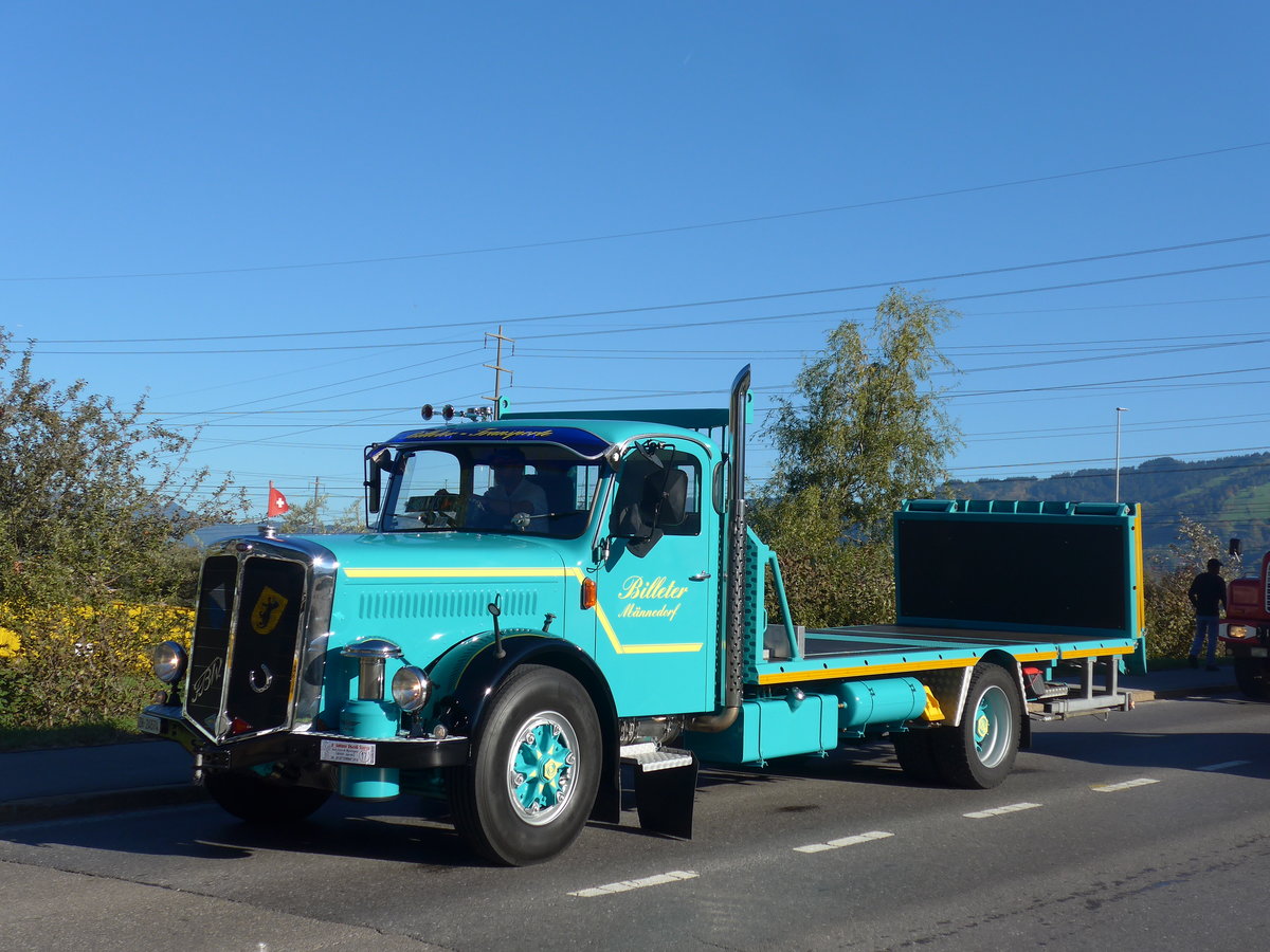 (198'189) - Billeter, Mnnedorf - ZH 24'574 - FBW am 13. Oktober 2018 in Bilten, Schniserstrasse