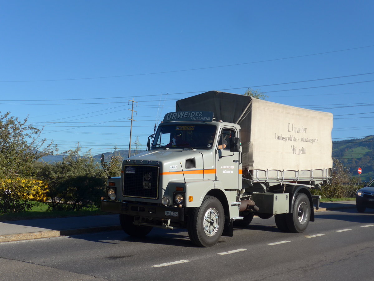 (198'191) - Urweider, Mllheim - SO 71'035 - Volvo am 13. Oktober 2018 in Bilten, Schniserstrasse