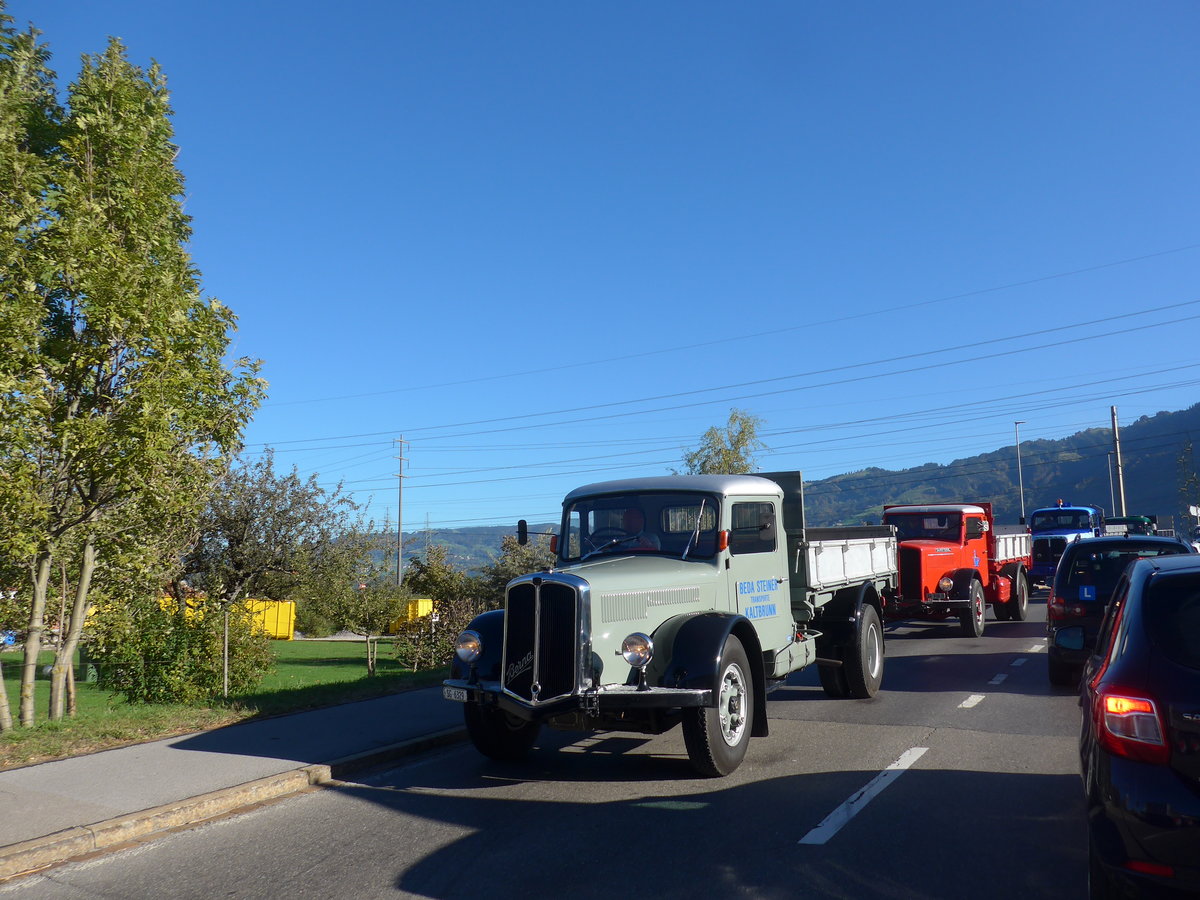 (198'205) - Steiner, Kaltbrunn - SG 6329 - Berna am 13. Oktober 2018 in Bilten, Schniserstrasse