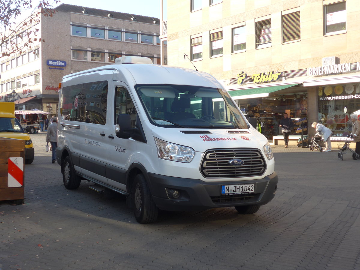 (198'324) - Die Johanniter, Nrnberg - N-JH 1042 - Mercedes am 16. Oktober 2018 in Nrnberg, Heilig-Geist-Spital