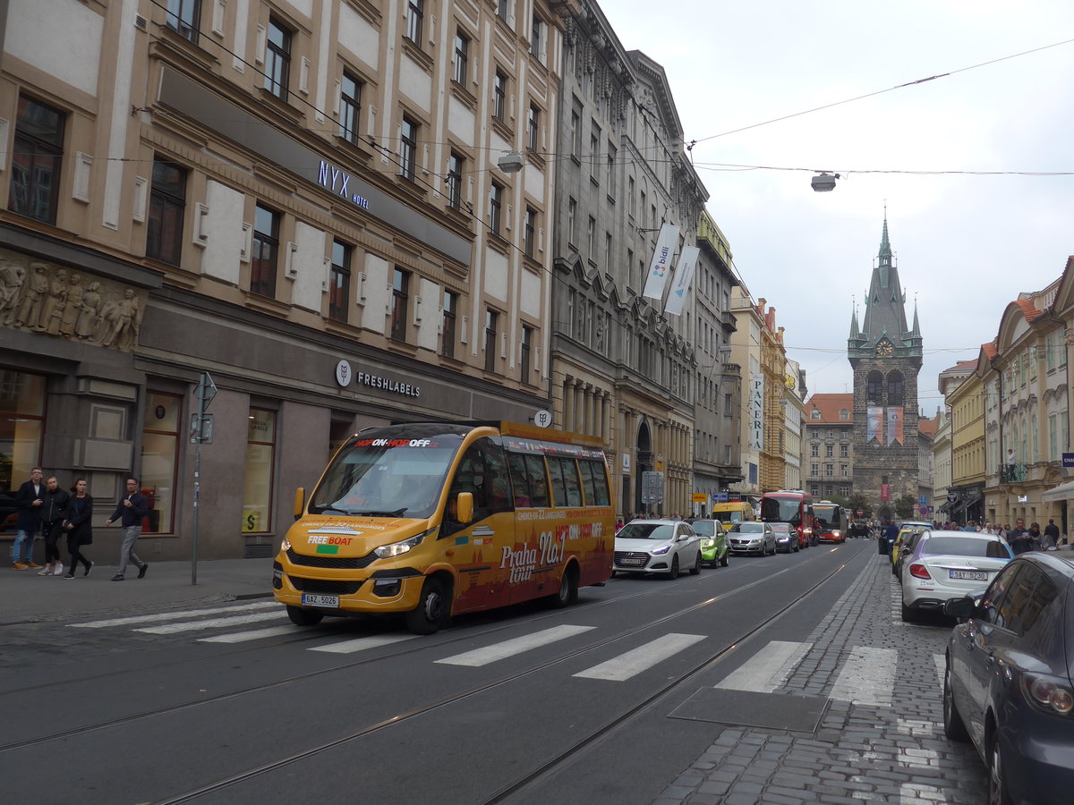 (198'655) - Data Autotrans, Praha - 6AZ 5026 - Iveco/UNVI am 19. Oktober 2018 in Praha, Jindrissk