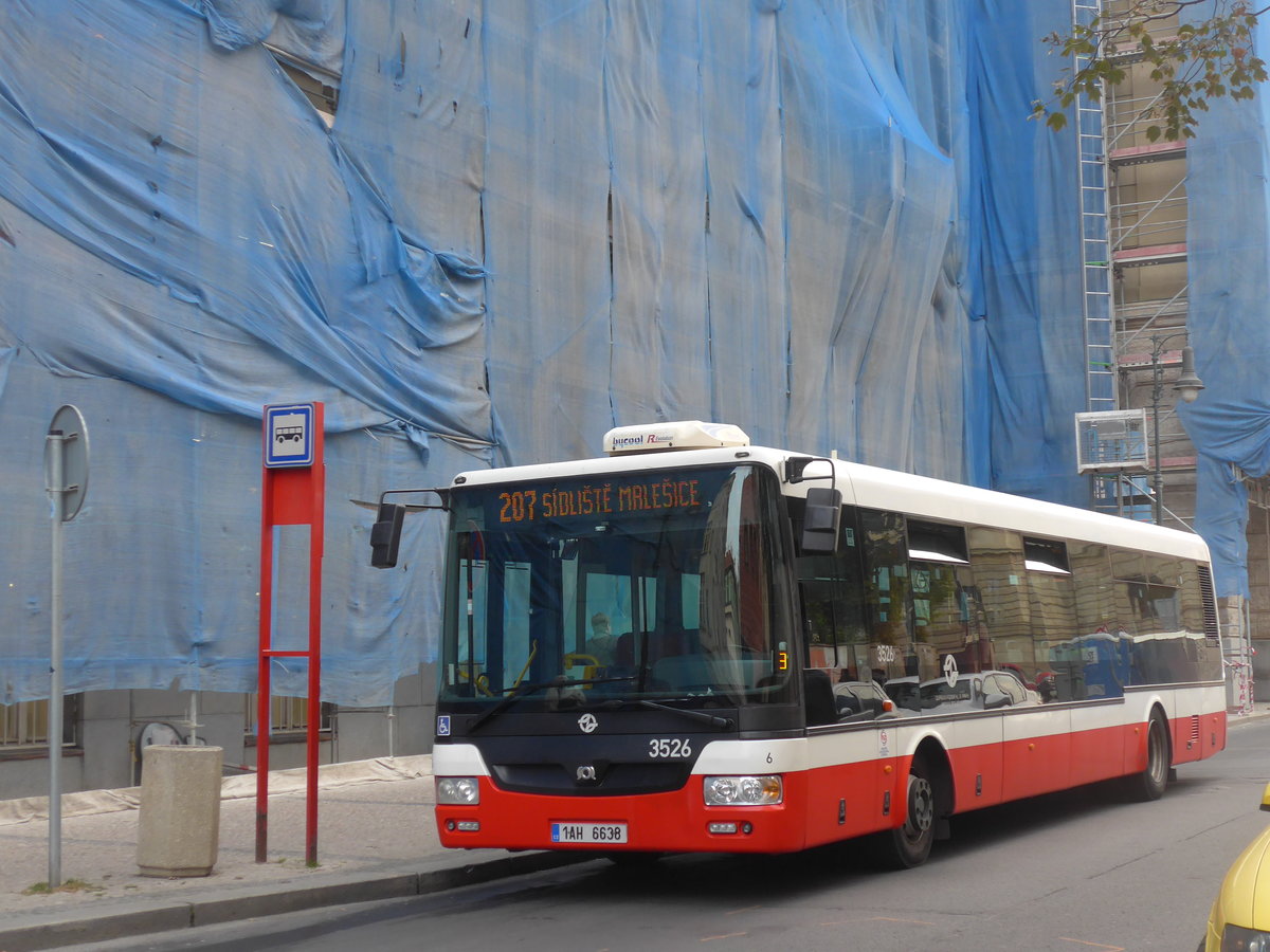 (198'756) - DPP Praha - Nr. 3526/1AH 6638 - SOR am 19. Oktober 2018 in Praha, Staromestsk