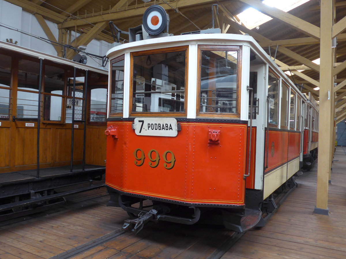 (198'839) - DPP-Tramanhnger - Nr. 999 - am 20. Oktober 2018 in Praha, PNV-Museum