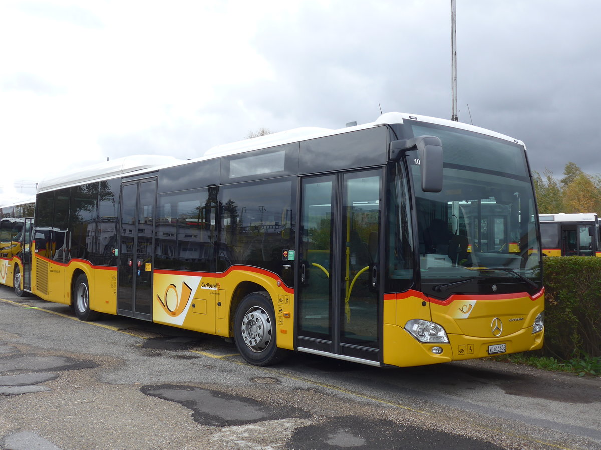 (199'008) - CarPostal Ouest - VD 615'806 - Mercedes am 28. Oktober 2018 in Yverdon, Garage