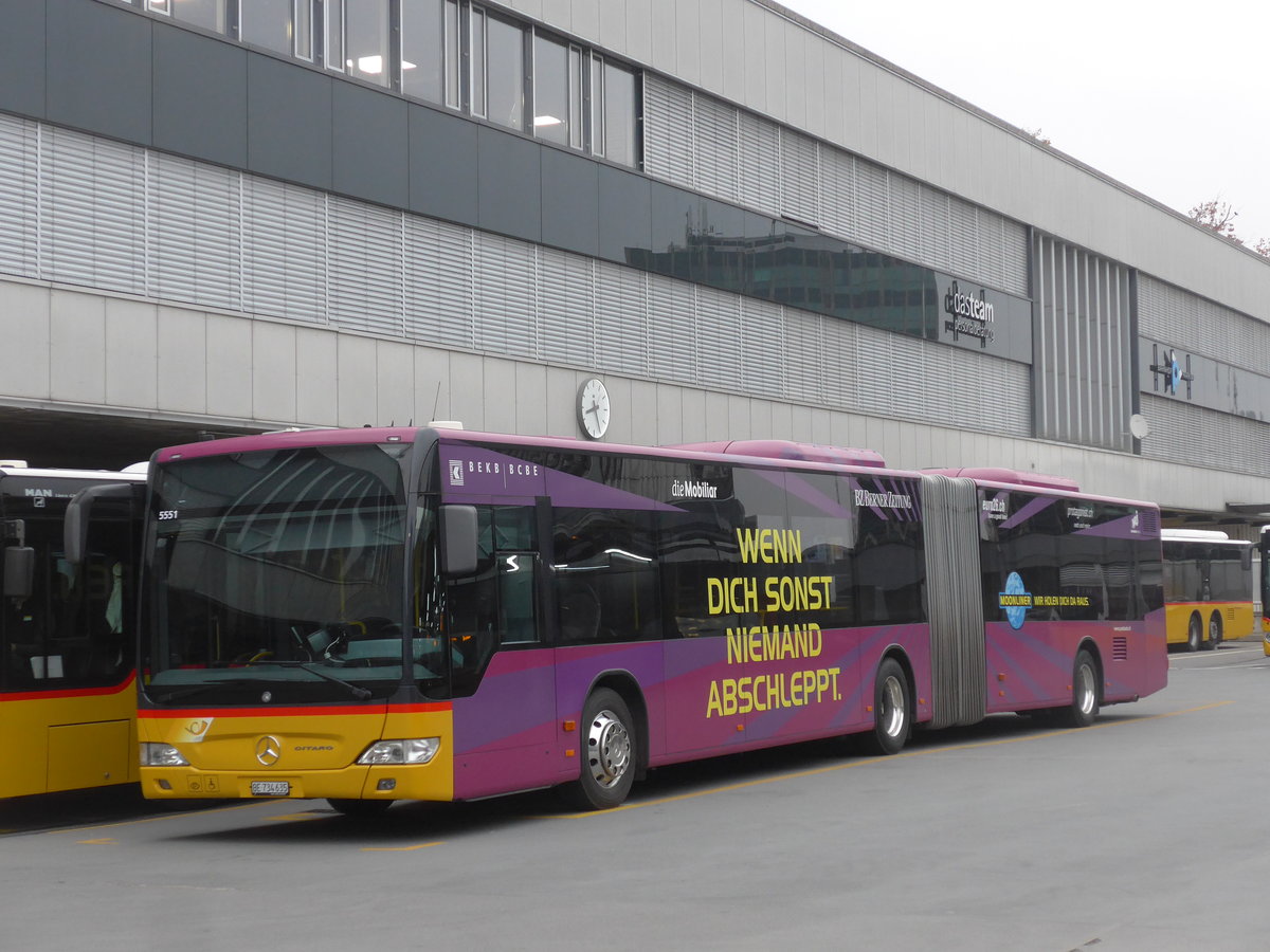 (199'308) - PostAuto Bern - Nr. 635/BE 734'635 - Mercedes am 18. November 2018 in Bern, Postautostation