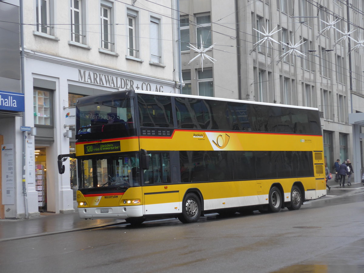 (199'457) - Casutt, Gossau - SG 250'503 - Neoplan am 24. November 2018 beim Bahnhof St. Gallen