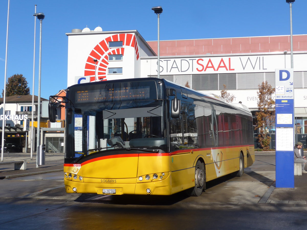 (199'545) - Schmidt, Oberbren - SG 397'502 - Solaris am 24. November 2018 beim Bahnhof Wil