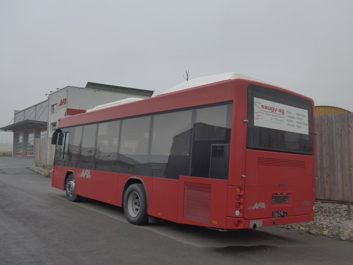 (199'607) - AFA Adelboden - Nr. 56/BE 611'030 - Scania/Hess am 26. November 2018 in Frutigen, Garage