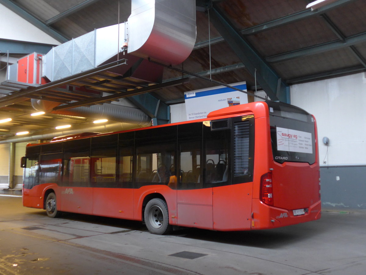 (199'613) - AFA Adelboden - Nr. 54/BE 611'056 - Mercedes am 26. November 2018 in Adelboden, Busstation