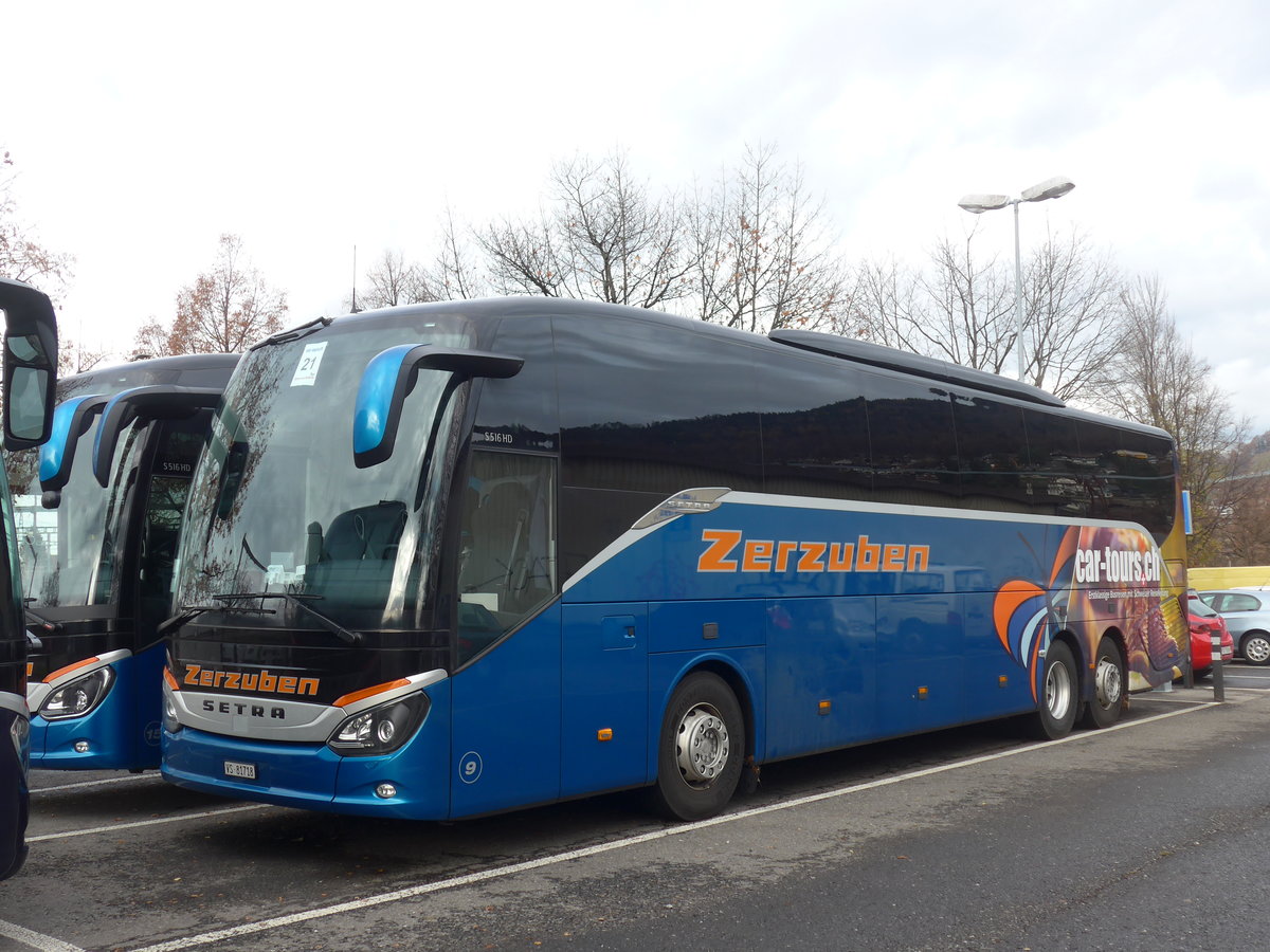 (199'638) - Zerzuben, Visp-Eyholz - Nr. 9/VS 81'718 - Setra am 5. Dezember 2018 in Thun, Seestrasse