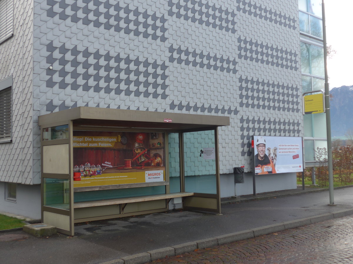 (199'647) - STI-Haltestelle Teichmatt am 6. Dezember 2018 in Thun