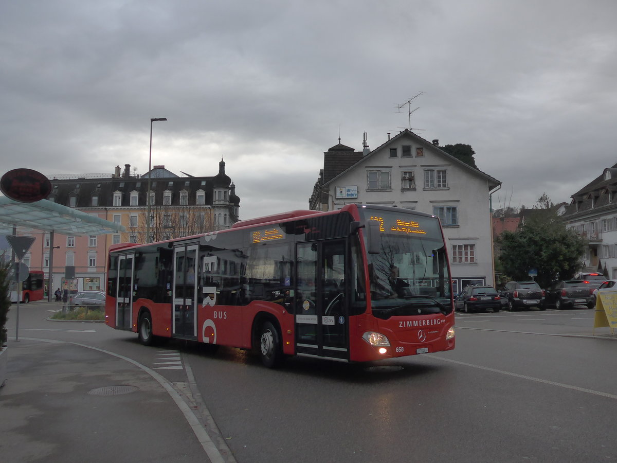 (199'795) - AHW Horgen - Nr. 658/ZH 704'416 - Mercedes am 8. Dezember 2018 beim Bahnhof Wdenswil