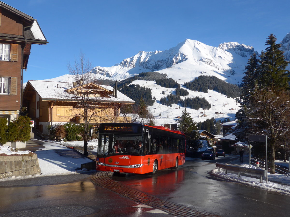 (200'227) - AFA Adelboden - Nr. 91/BE 26'704 - Solaris am 25. Dezember 2018 in Adelboden, Landstrasse