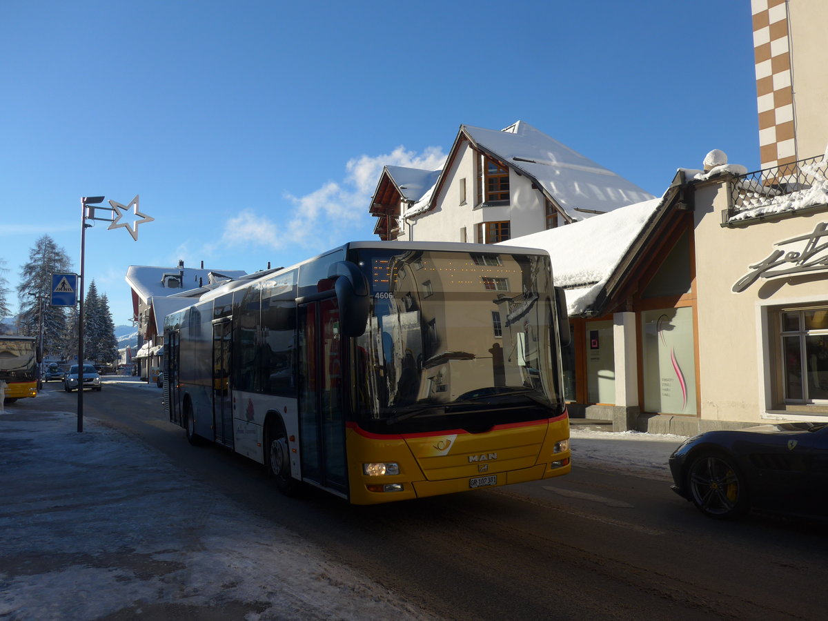 (200'266) - Bossi&Hemmi, Tiefencastel - GR 102'381 - MAN am 26. Dezember 2018 in Lenzerheide, Post