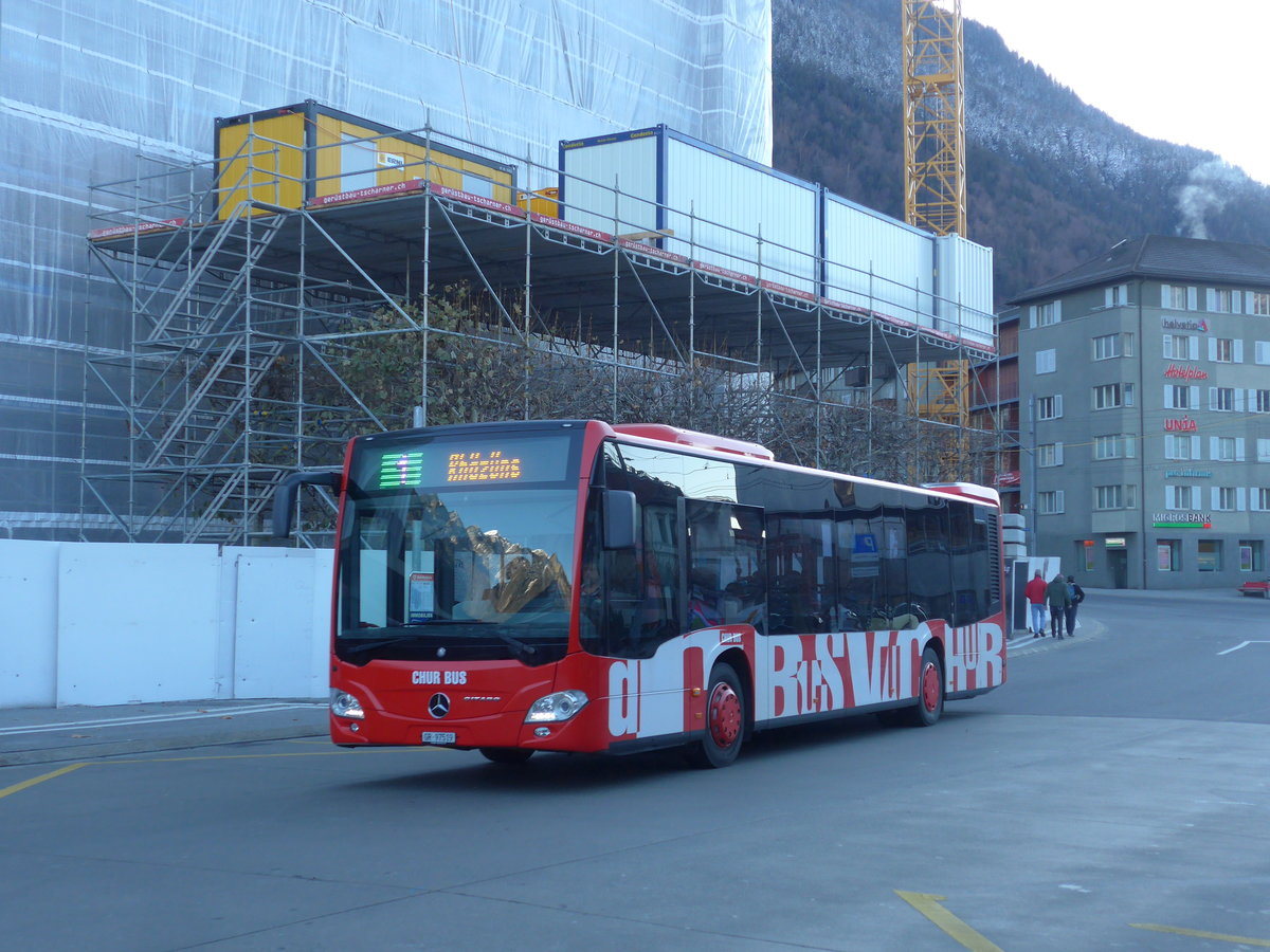 (200'317) - SBC Chur - Nr. 19/GR 97'519 - Mercedes am 26. Dezember 2018 beim Bahnhof Chur