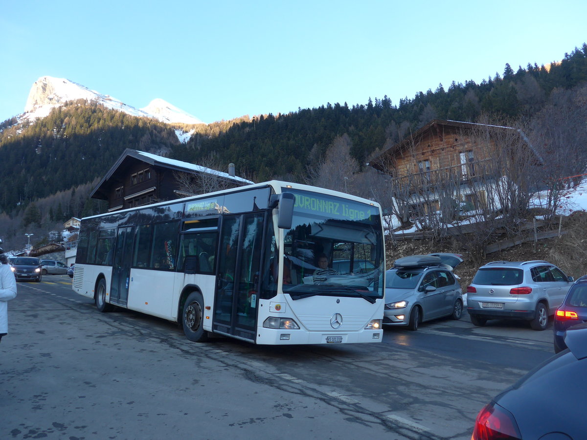 (200'412) - Buchard, Leytron - Nr. 67/VS 101'310 - Mercedes (ex MBC Morges Nr. 70) am 30. Dezember 2018 in Ovronnaz, Post