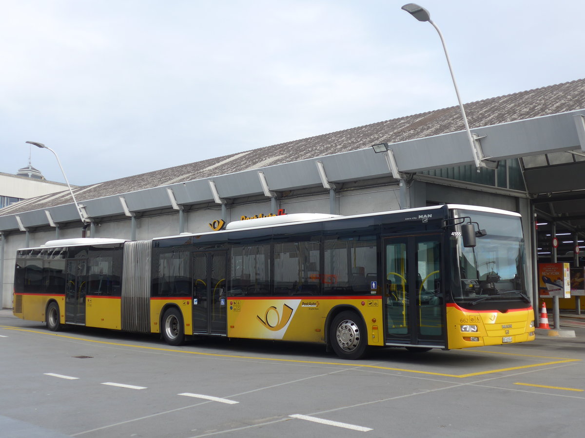 (200'449) - PostAuto Bern - Nr. 662/BE 610'549 - MAN am 31. Dezember 2018 in Bern, Postautostation