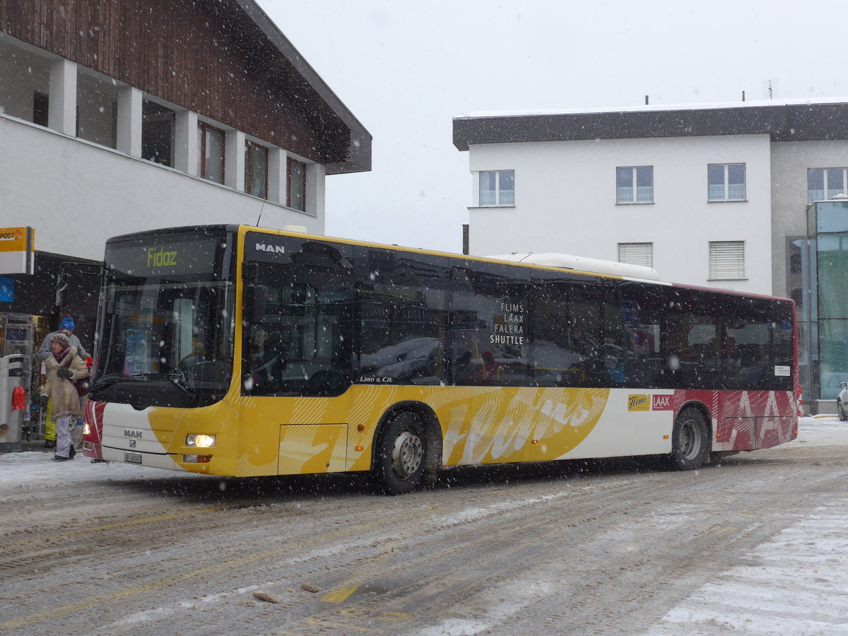 (200'595) - Stuppan, Flims - GR 64'143 - MAN am 2. Januar 2019 in Flims, Post