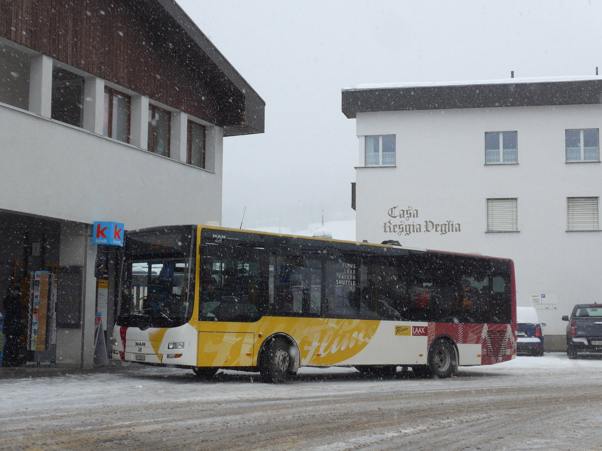 (200'599) - Stuppan, Flims - GR 99'347 - MAN/Gppel am 2. Januar 2019 in Flims, Post