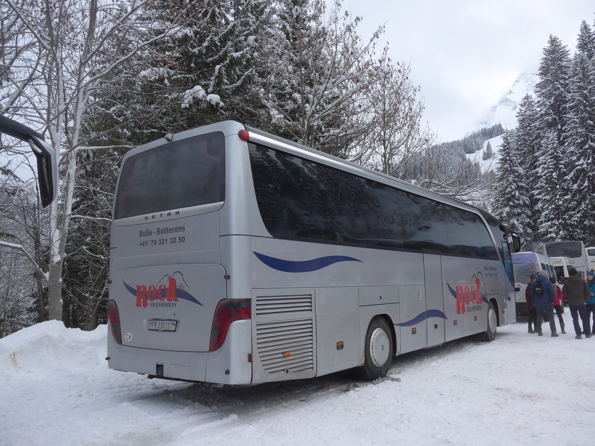 (200'709) - liane, Botterens - FR 330'117 - Setra am 12. Januar 2019 in Adelboden, ASB