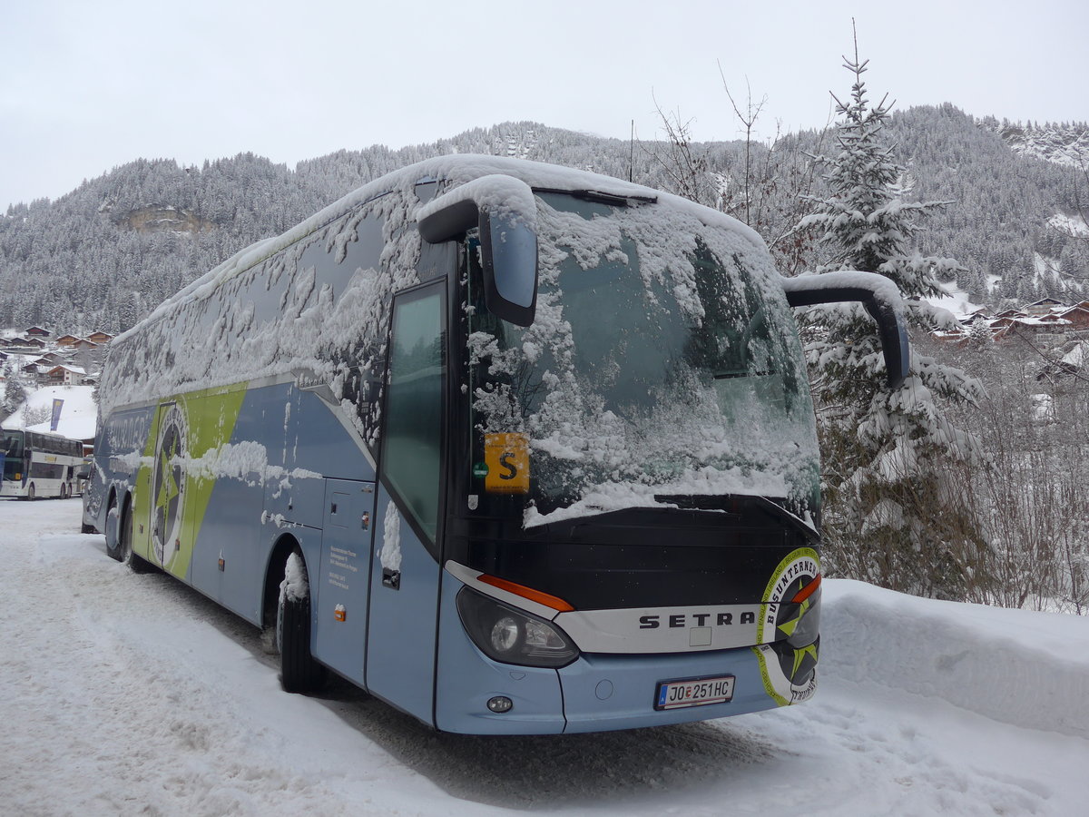 (200'718) - Aus Oesterreich: Thurner, Altenmarkt - JO 251 HC - Setra am 12. Januar 2019 in Adelboden, ASB