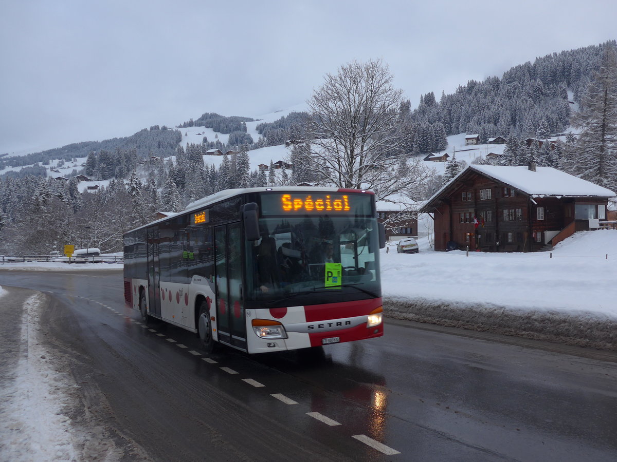 (200'763) - Wieland, Murten - Nr. 58/FR 300'636 - Setra am 12. Januar 2019 in Adelboden, Oey