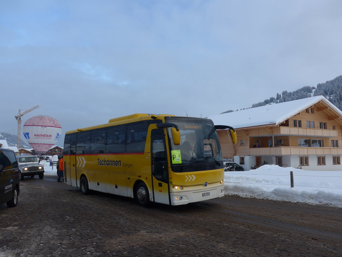 (200'795) - Tschannen, Zofingen - Nr. 16/AG 7755 - Temsa am 12. Januar 2019 in Adelboden, Weltcup