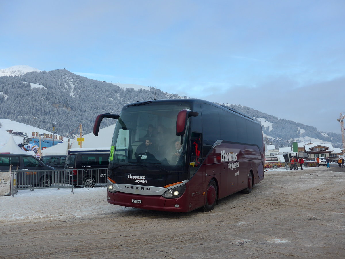 (200'840) - Thomas, Echallens - Nr. 42/VD 1205 - Setra am 12. Januar 2019 in Adelboden, Weltcup