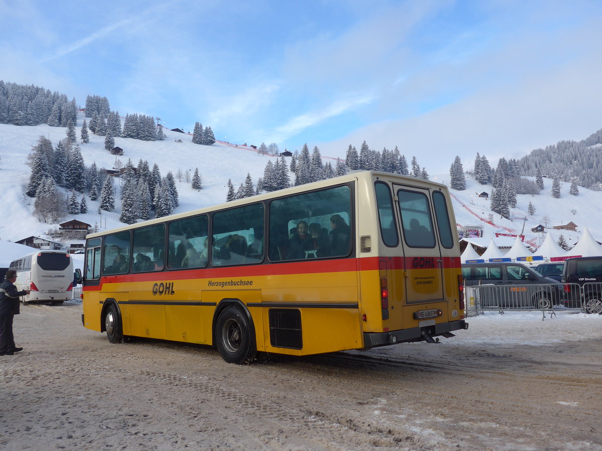 (200'854) - Gohl, Herzogenbuchsee - Nr. 11/BE 436'579 - NAW/Hess (ex Flury, Balm; ex Steiner, Altbron Nr. 11) am 12. Januar 2019 in Adelboden, Weltcup