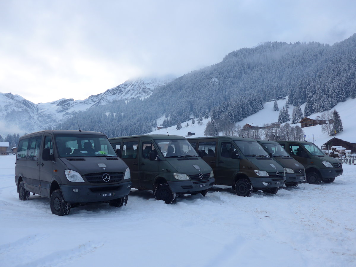 (200'862) - Schweizer Armee - M+49'165 - Mercedes am 12. Januar 2019 in Adelboden, Weltcup