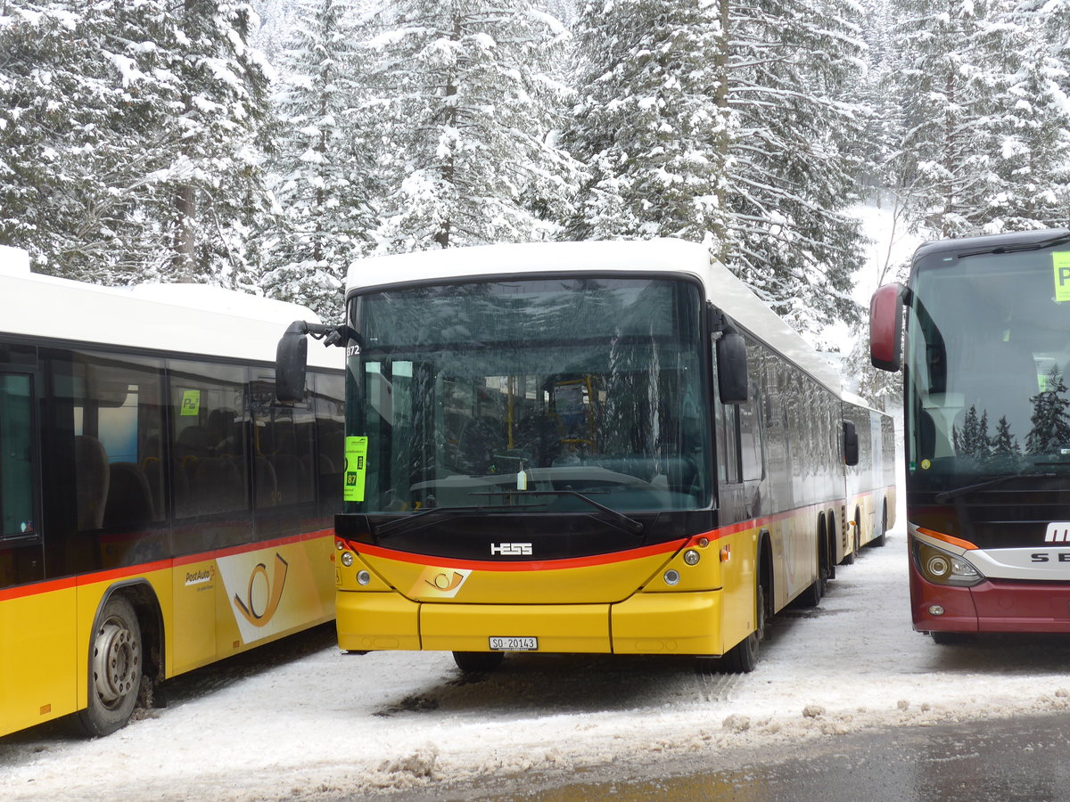 (200'926) - Steiner, Messen - SO 20'143 - Scania/Hess am 12. Januar 2019 in Adelboden, Unter dem Birg