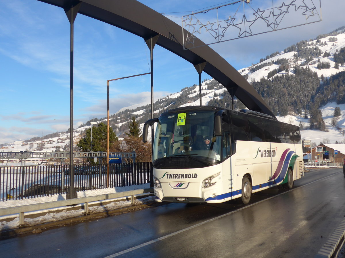 (200'971) - Twerenbold, Baden - Nr. 44/AG 197'149 - VDL am 12. Januar 2019 in Frutigen, Kanderstegstrasse