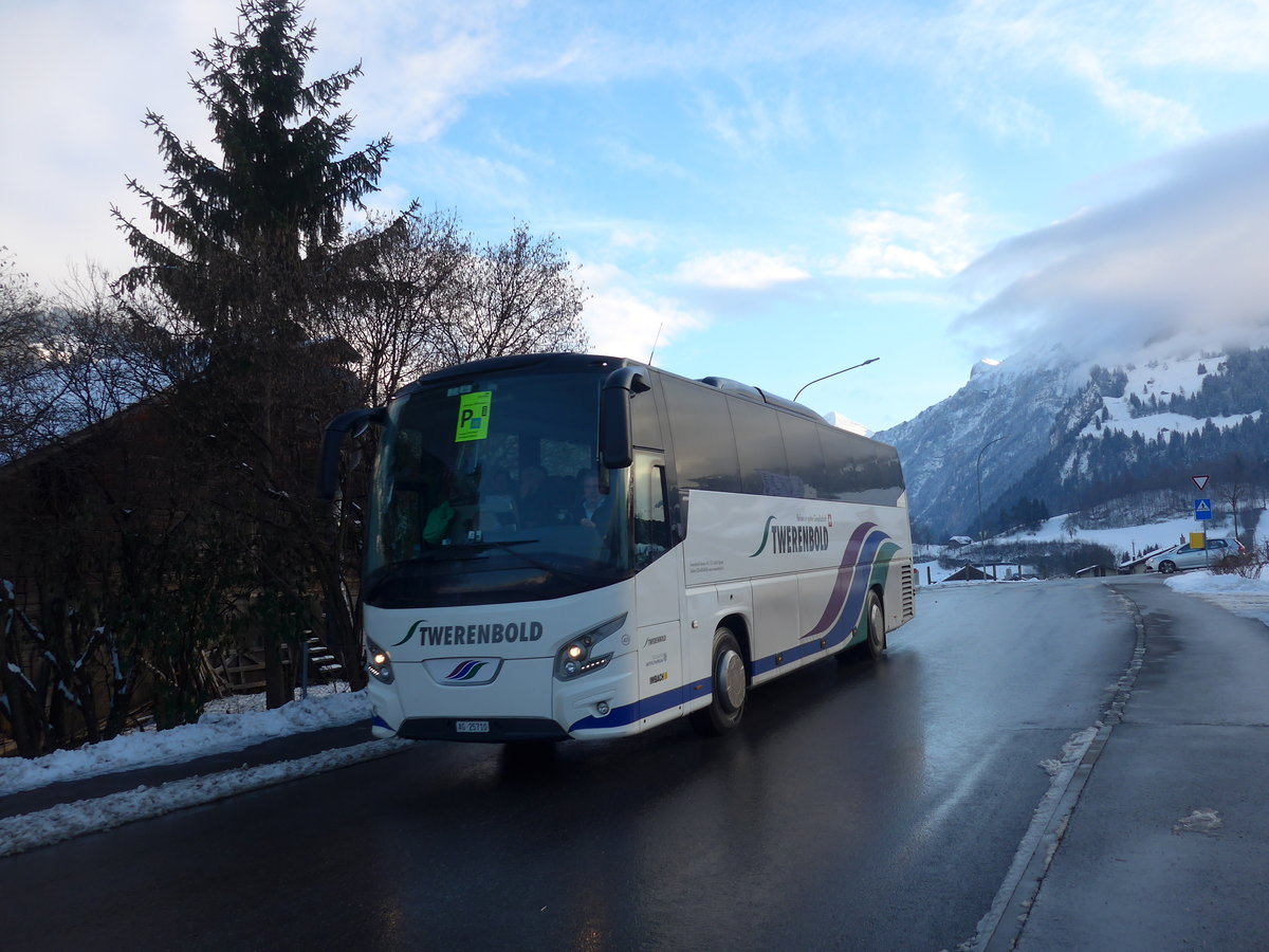 (200'978) - Twerenbold, Baden - Nr. 48/AG 25'710 - VDL am 12. Januar 2019 in Frutigen, Parallelstrasse