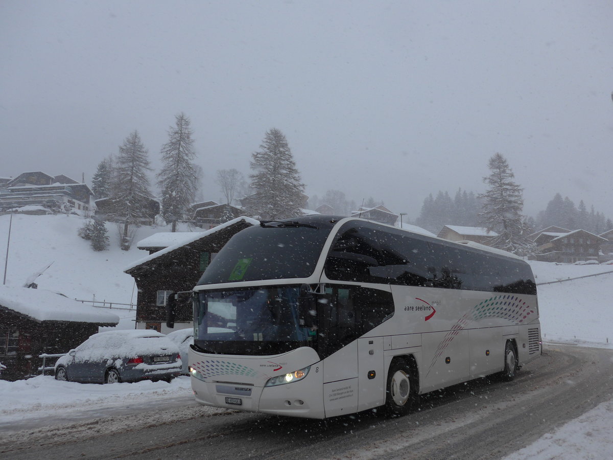 (201'083) - ASm Langenthal - Nr. 8/BE 659'683 - Neoplan am 13. Januar 2019 in Adelboden, Oey