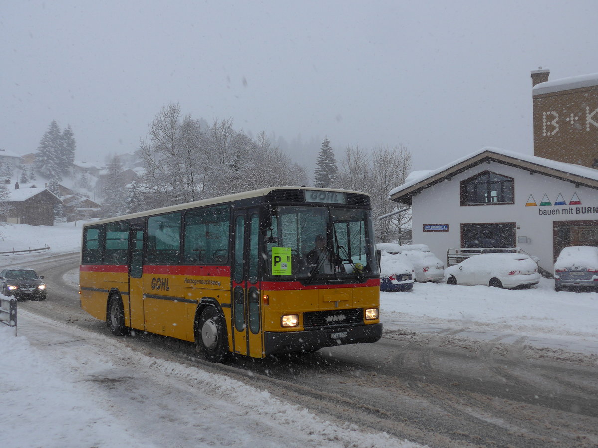 (201'088) - Gohl, Herzogenbuchsee - Nr. 11/BE 436'579 - NAW/Hess (ex Flury, Balm; ex Steiner, Altbron Nr. 11) am 13. Januar 2019 in Adelboden, Oey