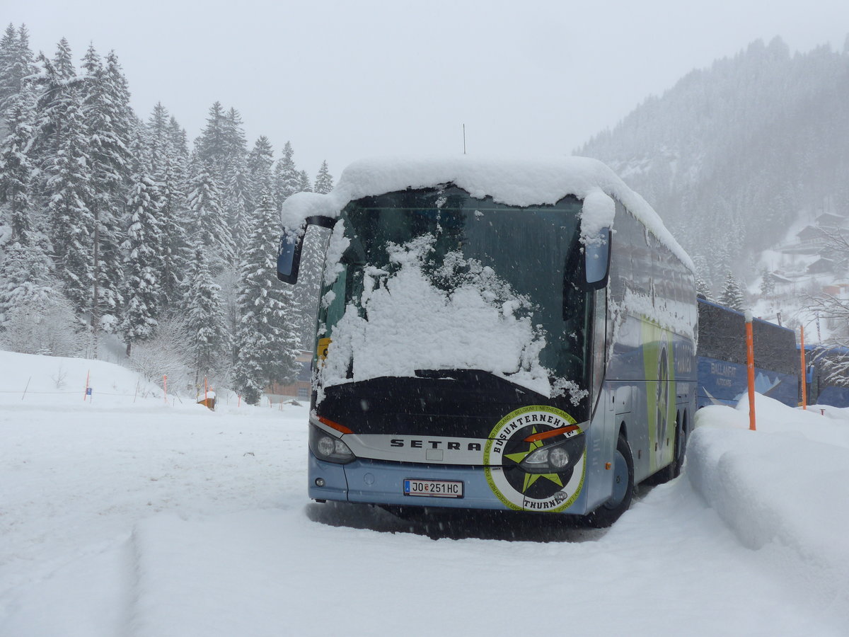 (201'116) - Aus Oesterreich: Thurner, Altenmarkt - JO 251 HC - Setra am 13. Januar 2019 in Adelboden, ASB