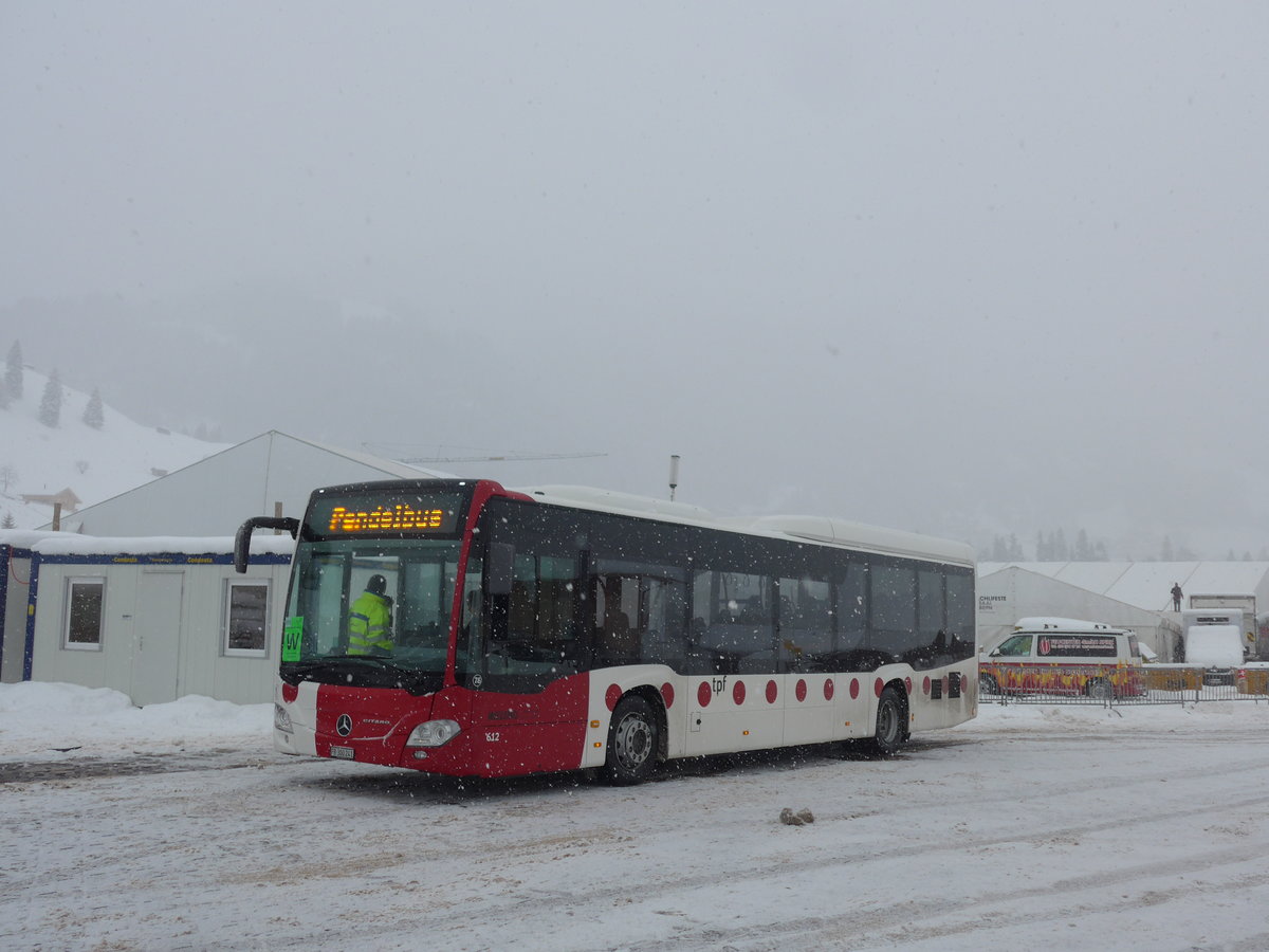 (201'140) - TPF Fribourg (Wieland 76) - Nr. 612/FR 300'241 - Mercedes am 13. Januar 2019 in Adelboden, Weltcup