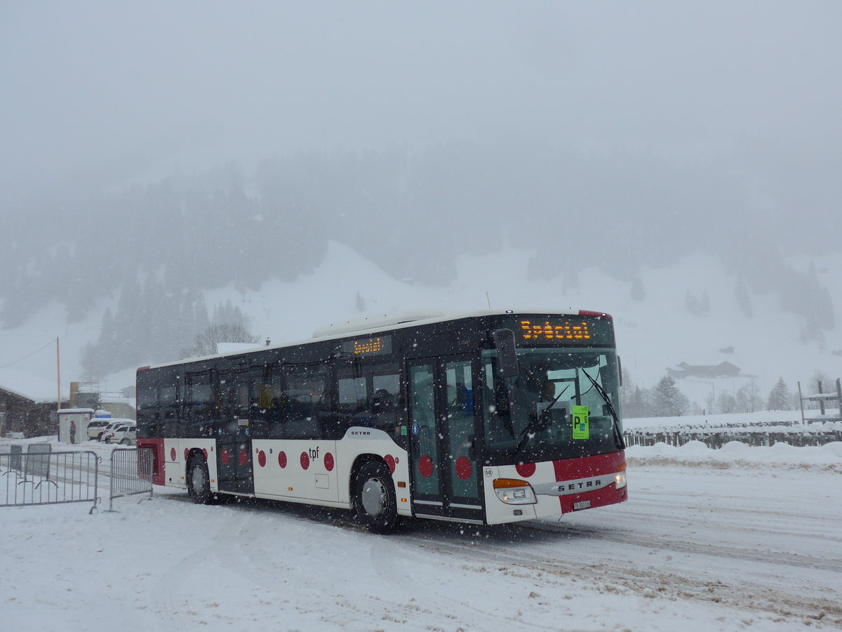 (201'146) - Wieland, Murten - Nr. 58/FR 300'636 - Setra am 13. Januar 2019 in Adelboden, Weltcup