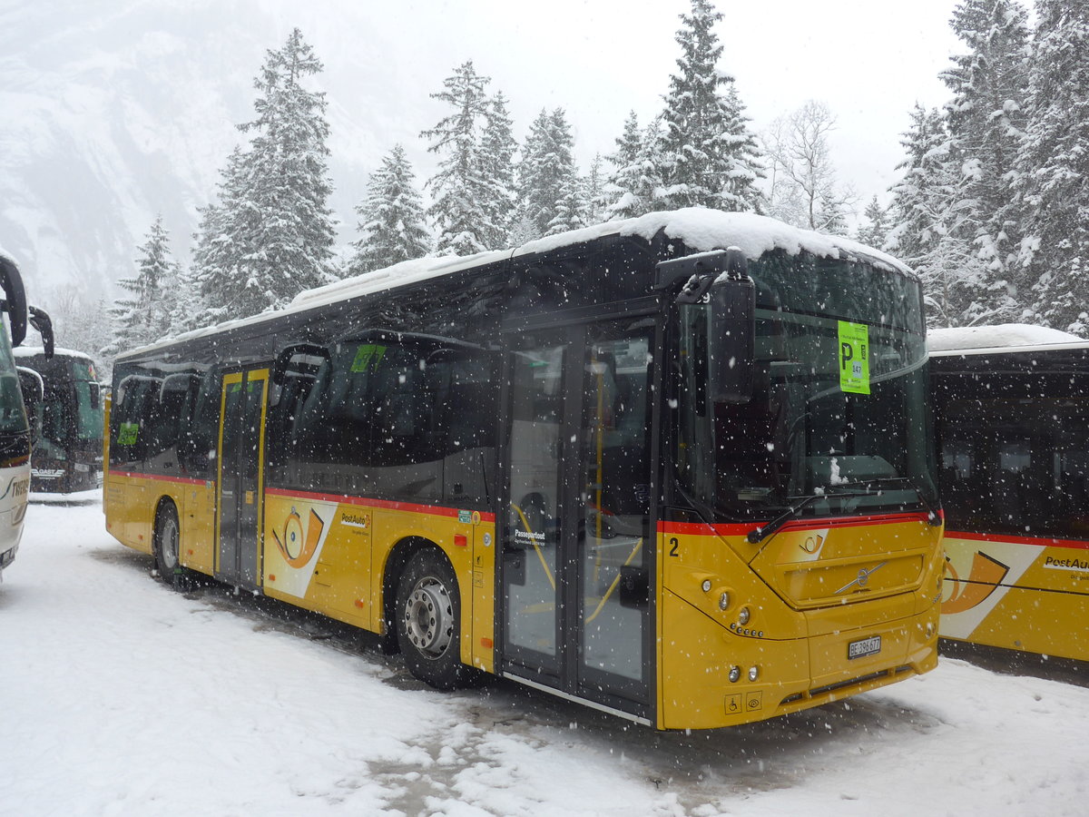 (201'179) - ASK Schangnau - Nr. 2/BE 396'677 - Volvo am 13. Januar 2019 in Adelboden, Unter dem Birg